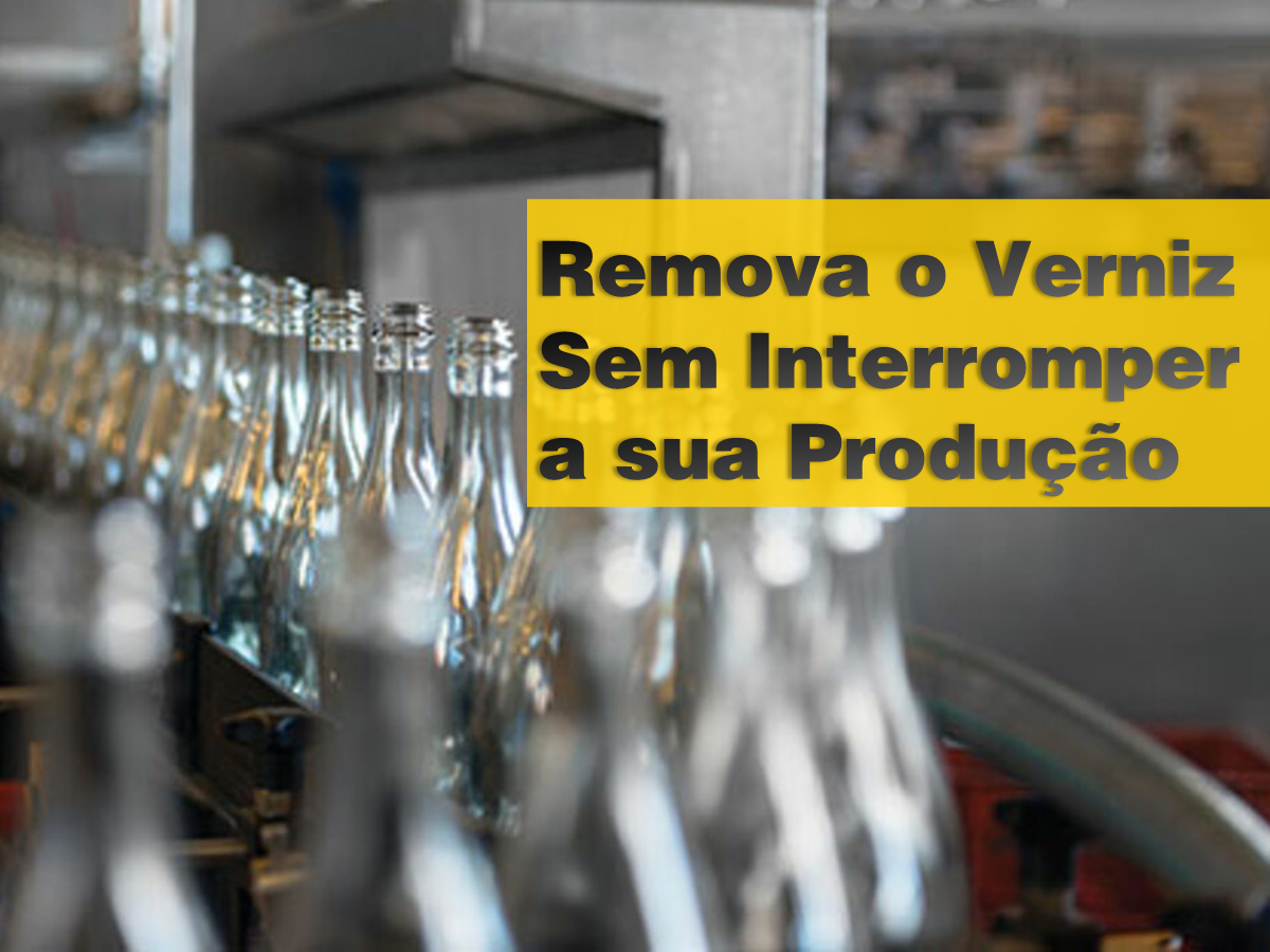 Remova o verniz de seu equipamento na indústria alimentícia sem interromper sua produção